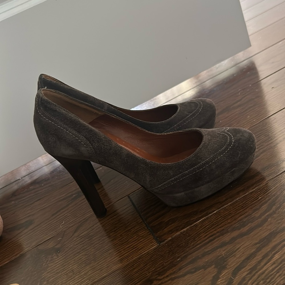 Gugliemo Rotta size 36 brown leather heels. Made in Italy